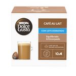 Café au Lait em Cápsula Desnatado Nescafé Dolce Gusto Caixa 100g 10 Un