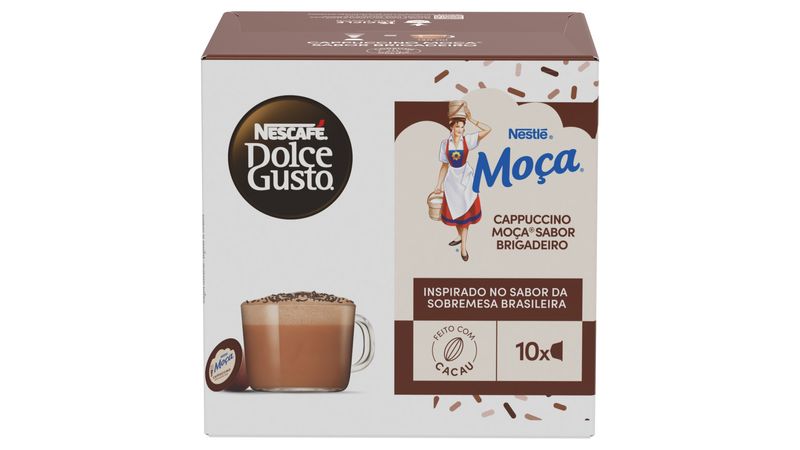 Cappuccino em Cápsula Brigadeiro Moça Nescafé Dolce Gusto Caixa 10
