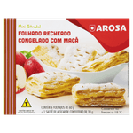 Mini Strudel Congelado Recheio Maçã Arosa Caixa 6 Unidades 60g Cada