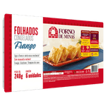 Folhado Congelado Frango Forno de Minas Bandeja 240g 6 Unidades