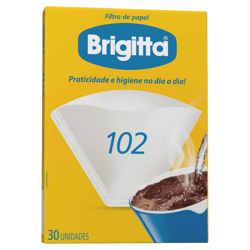 Filtro de Papel Brigitta 102 Caixa 30 Unidades