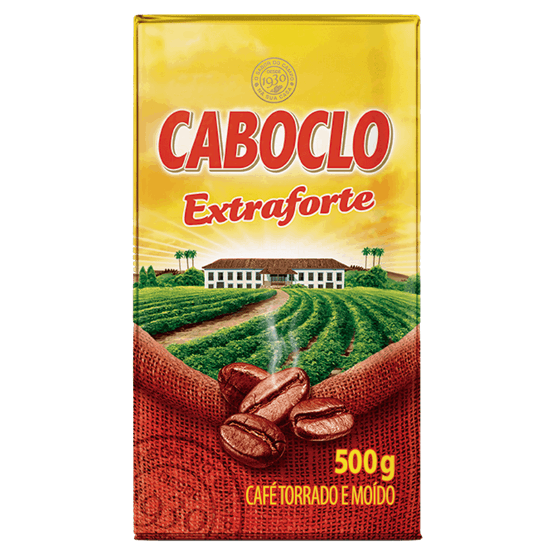 Café Torrado e Moído a Vácuo Extraforte Caboclo Pacote 500g