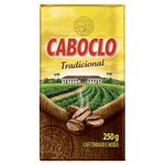 Café Torrado e Moído a Vácuo Tradicional Caboclo Pacote 250g