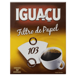 Filtro de Papel Iguaçu 103 Caixa 30 Unidades