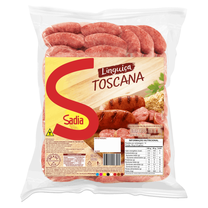 Linguiça Toscana Sadia 700g