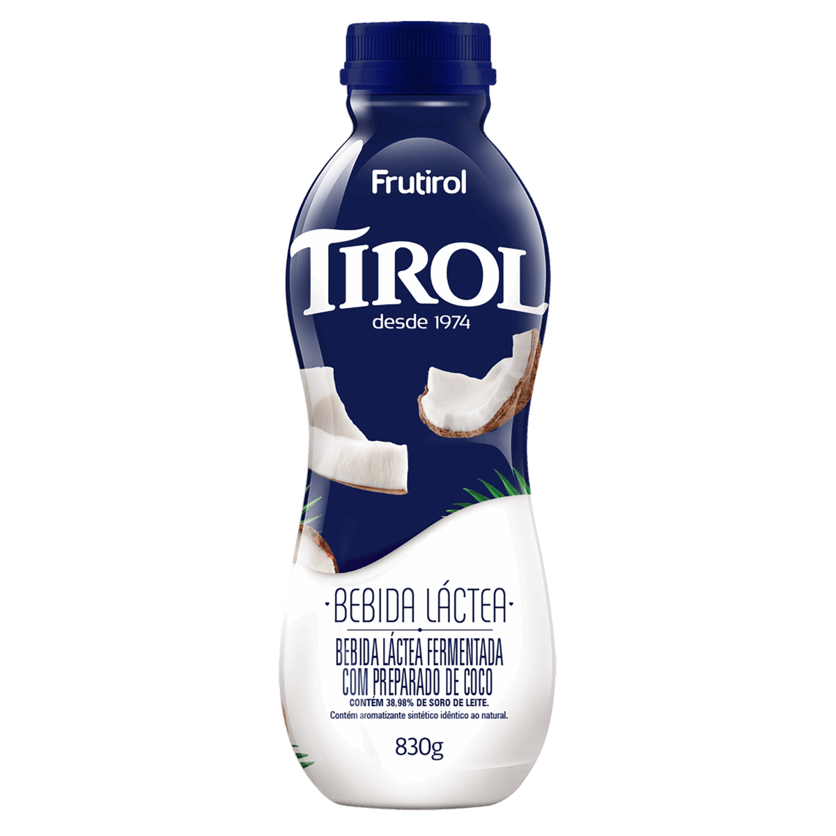 Bebida Láctea Fermentada Coco Tirol Frutirol Garrafa 830g
