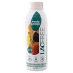 Iogurte Desnatado Maçã, Banana e Mamão Zero Lactose Verde Campo Lacfree Garrafa 500g