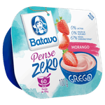 Iogurte Parcialmente Desnatado Grego Morango Zero Lactose Batavo Pense Zero Pote 100g