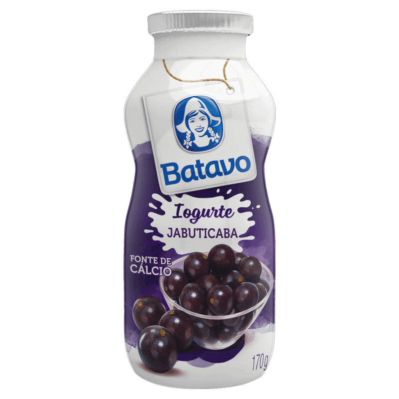 Iogurte Parcialmente Desnatado Jabuticaba Batavo Frasco 170g