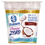 Iogurte Parcialmente Desnatado Coco Zero Lactose Batavo Pense Zero Pedaços Copo 100g