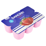 Bebida Láctea Fermentada Morango Danone Bandeja 510g 6 Unidades