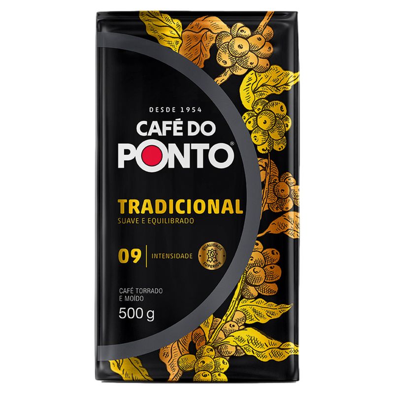 Café Torrado e Moído a Vácuo Tradicional Café do Ponto Pacote 500g