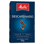 Café Torrado e Moído Descafeinado Melitta Caixa 250g