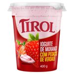 Iogurte Integral Morango Tirol Copo 400g