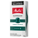 Café em Cápsula Torrado e Moído Lungo Espresso Intenso Melitta Caixa 53g 10 Unidades