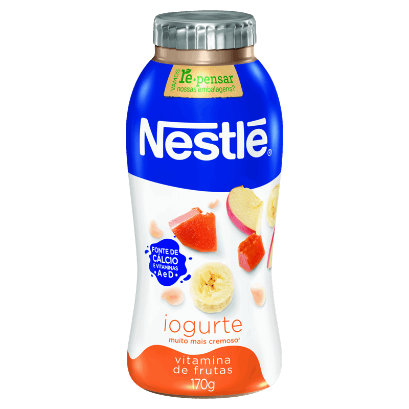 Iogurte Parcialmente Desnatado Vitamina de Frutas Nestlé Frasco 170g