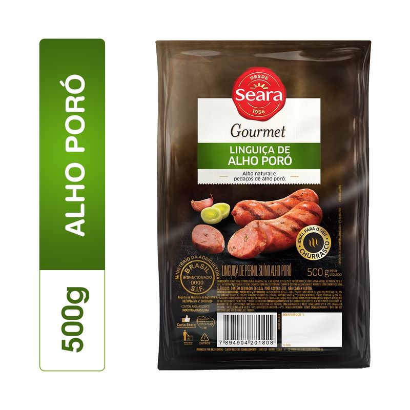 Linguiça de Pernil Suíno com Alho Poró Seara Gourmet 500g