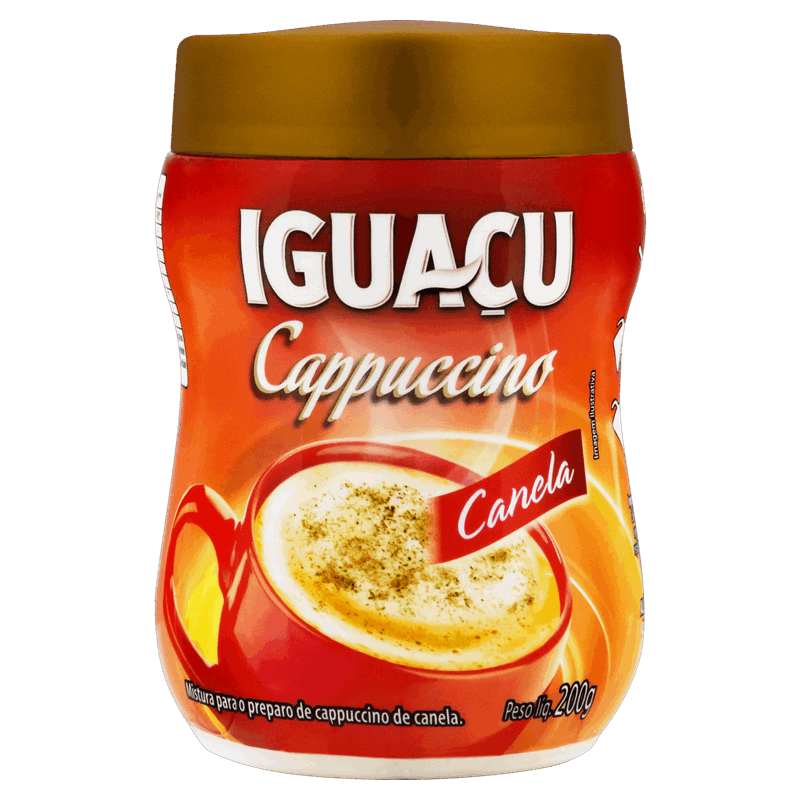 Cappuccino Solúvel Canela Iguaçu Pote 200g