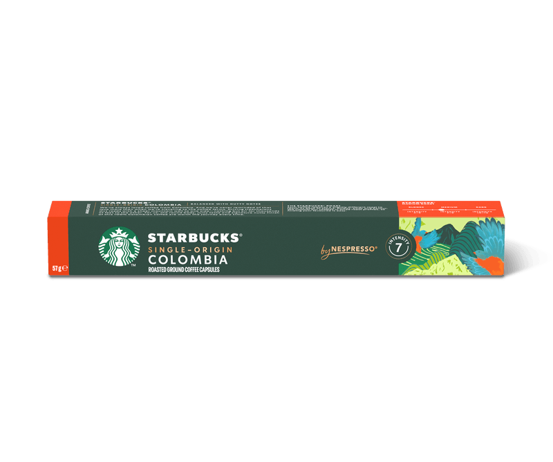 Café em Cápsula Torrado e Moído Starbucks Single-Origin Colombia Caixa 57g 10 Unidades