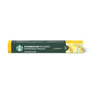 Café em Cápsula Torrado e Moído Blonde Espresso Roast Starbucks Caixa 53g 10 Unidades