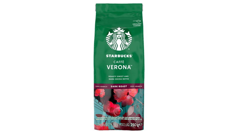 Café Torrado e Moído Starbucks Caffè Verona Torra Escura Pacote