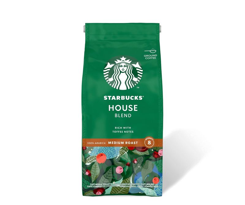 Café Torrado e Moído Starbucks House Blend Torra Media Pacote 250g