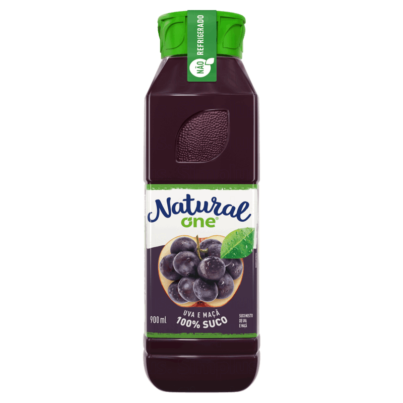 Suco Uva e Maçã Natural One Ambiente Garrafa 900ml