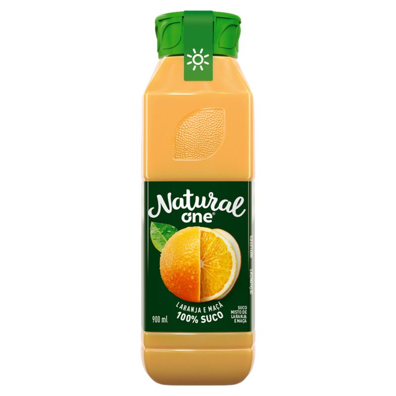 Suco Laranja e Maçã Natural One Ambiente Garrafa 900ml