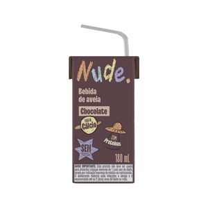 Bebida à Base de Aveia Chocolate Nude. Caixa 180ml
