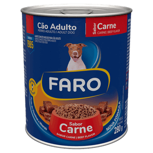 Alimento para Cães Adultos Carne Faro Lata 280g