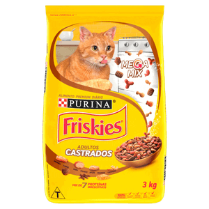 Alimento para Gatos Castrados Adultos Megamix Purina Friskies Pacote 3kg