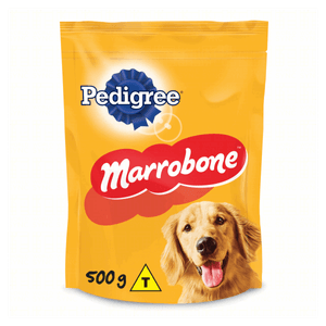 Petisco para Cães Adultos Recheio Carne Pedigree Marrobone Pouch 500g