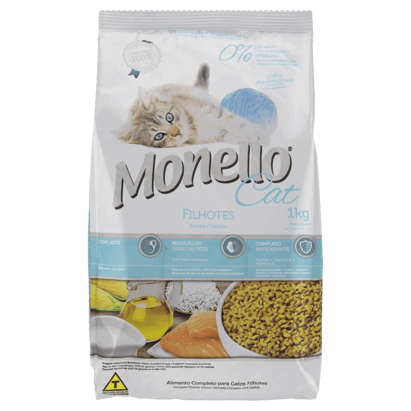 Alimento-para-Gatos-Filhotes-Monello-Pacote-1kg