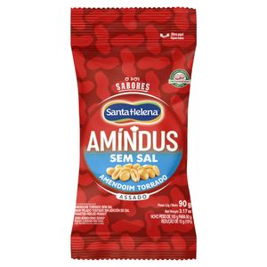 Amendoim Torrado Zero Sódio Amíndus Pacote 90g
