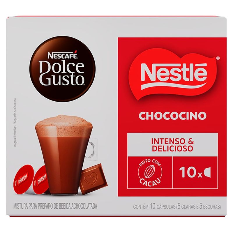 Achocolatado em Cápsula Chococino Nescafé Dolce Gusto Caixa 155g 10 Unidades
