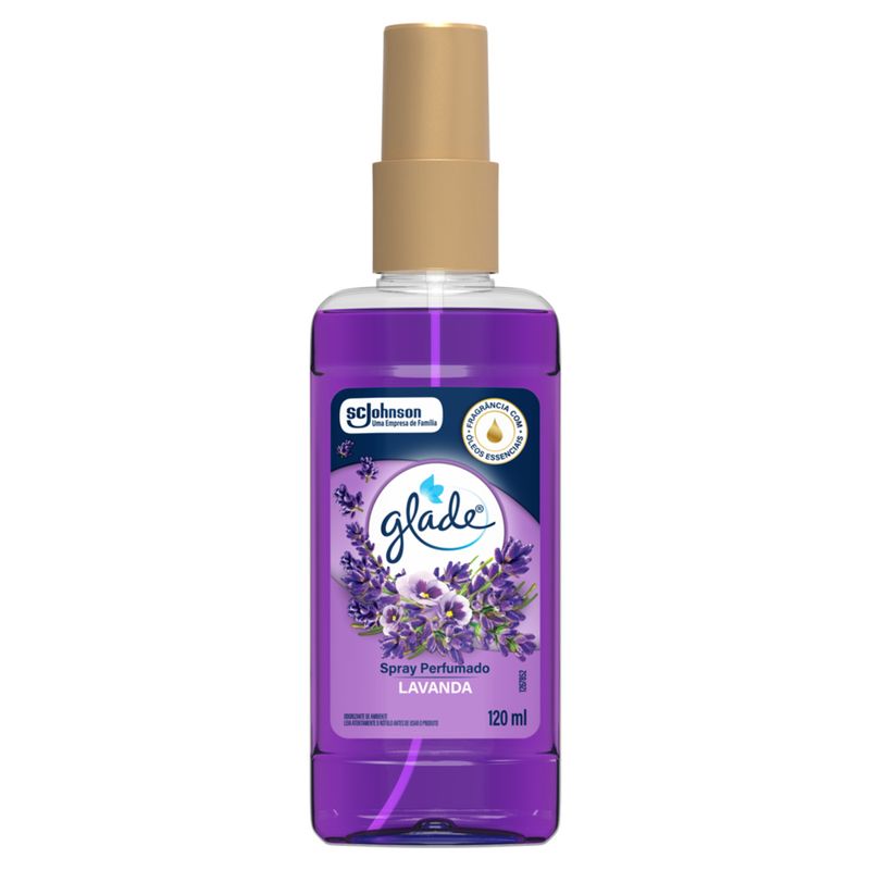 Odorizador de Ambiente Lavanda Glade Frasco 120ml Spray Perfumado