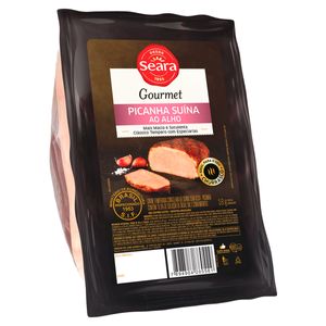 Picanha Suína Congelada Temperada ao Alho sem Pele sem Osso Seara Gourmet