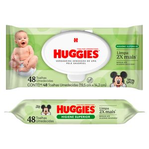 Toalha Umedecida Disney Baby Huggies Max Clean Pacote 48 Unidades