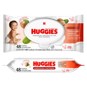 Toalha Umedecida Disney Baby Huggies Supreme Care Pacote 48 Unidades