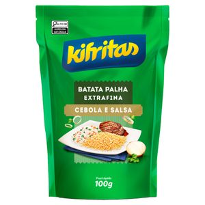 Batata Palha Extrafina Cebola e Salsa Kifritas Sachê 100g