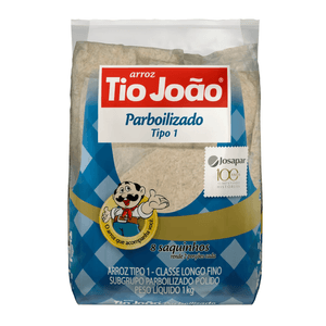Arroz Parboilizado Tipo 1 Tio João Pacote 1kg Em Saquinhos