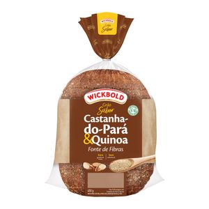 Pão Integral Castanha-do-Pará e Quinoa Wickbold Grão Sabor Pacote 450g
