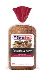 Pão Integral Castanha & Nozes Seven Boys Pacote 400g