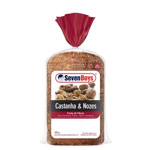 Pão Integral Castanha & Nozes Seven Boys Pacote 400g