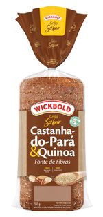 Pão Integral Castanha-do-Pará & Quinoa Wickbold Grão Sabor Pacote 350g