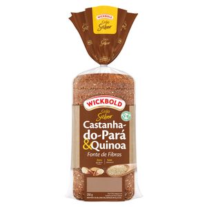 Pão Integral Castanha-do-Pará & Quinoa Wickbold Grão Sabor Pacote 350g