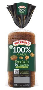 Pão Integral Freekeh e Nozes Wickbold 100% Nutrição Pacote 350g