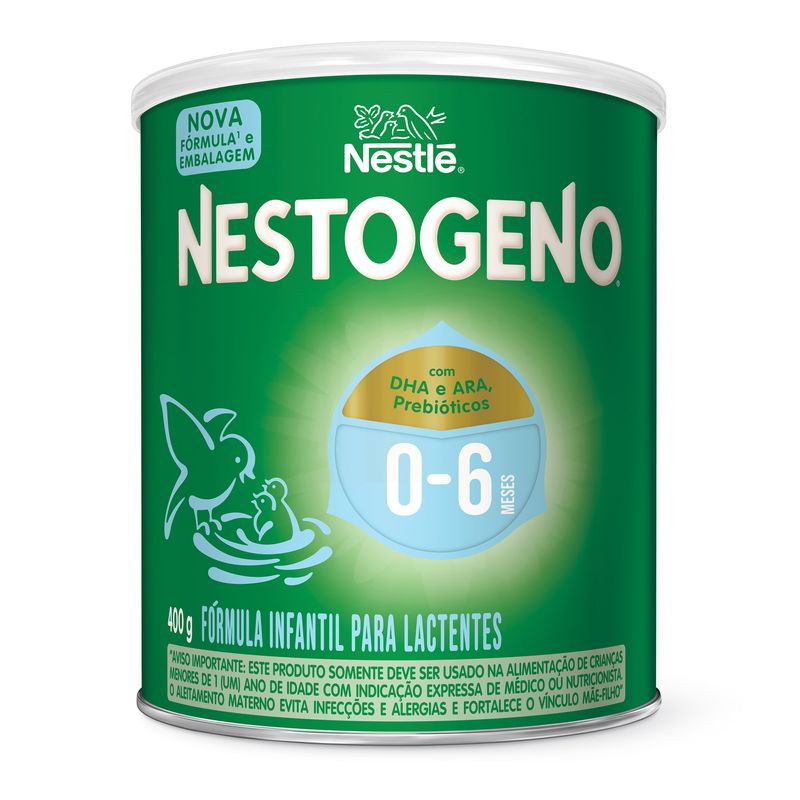 Fórmula Infantil para Lactentes 1 Nestogeno 0 a 6 Meses Lata 400g