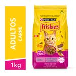 Alimento Ração para Gatos Adultos Mix de Carnes Purina Friskies Pacote 1kg