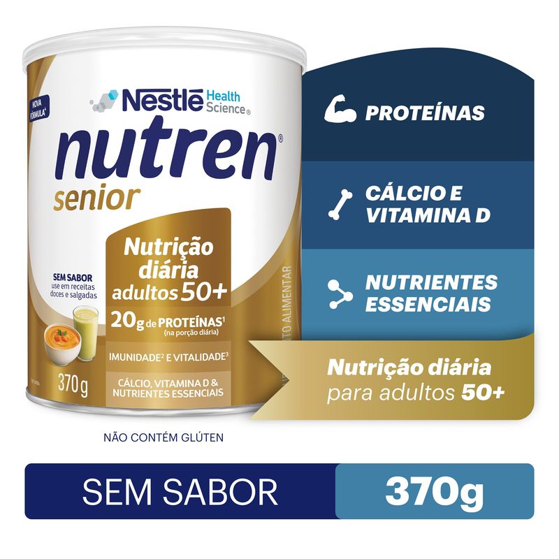 Composto Lácteo sem Sabor Nutren Senior Lata 370g